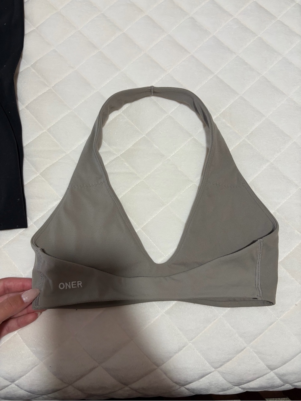 Oner Active Warm Sand Halter Sports Bra